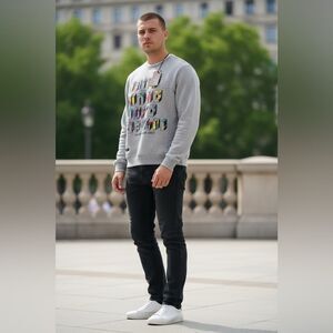 NWT RTGB Unisex Gray “Make Dope S#%T” Sweatshirt Multi Color - Size 1XL